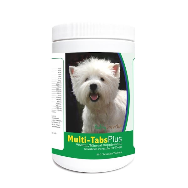 Healthy Breeds West Highland White Terrier Multi-Tabs Plus Chewable Tablets, 365PK 840235122420 - main